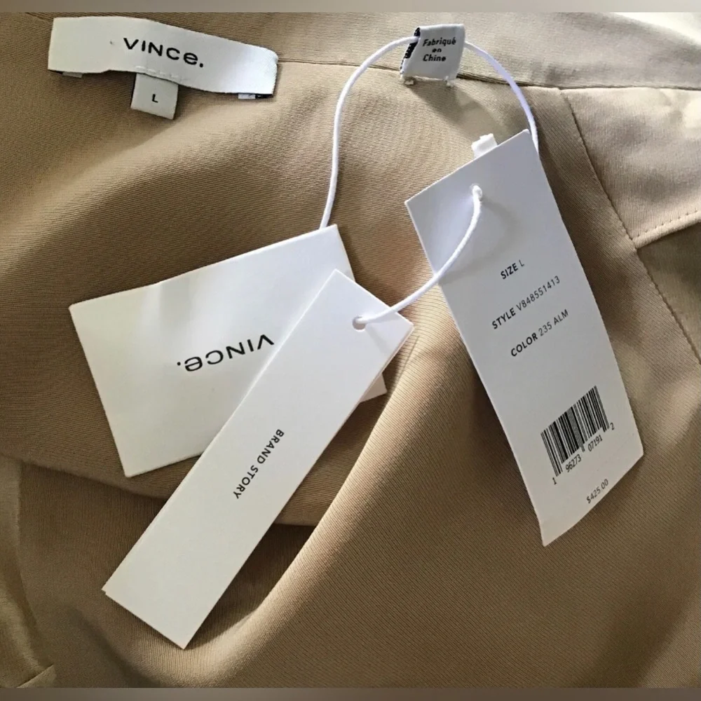 Vince long sleeve V-neck dress NWT - Picture 3 of 3